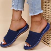 Šlepetės Moteriški Vasariniai Batai Moteriški Plokščiapadžiai Sandalai Kasdieniai Namų Lauko Šlepetės Sandalai Paplūdimiui Zapatos Mujer 38 mėlyna