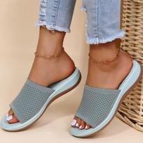 Šlepetės Moteriški Vasariniai Batai Moteriški Plokščiapadžiai Sandalai Kasdieniai Namų Lauko Šlepetės Sandalai Paplūdimiui Zapatos Mujer 40 šviesiai mėlyna spalva