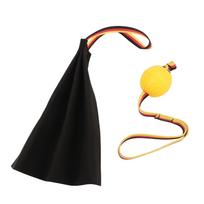 Leather Bite Rag Multifunctional Tear Resistant Interactive Dog Training Bite Rag black