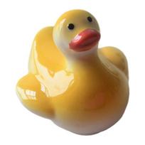 Keraminis arbatos augintinio ornamentas Mini žuvis Antis Krabas Figūrėlė Statula Skulptūra Kung Fu Arbatos padėklas Namų Biuro Stalo Dekoracija Arbatos mėgėjo dovana yellow