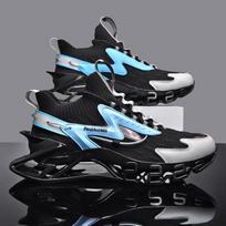 Blade shoes men's autumn and winter shoes shock-absorbing sports shoes men's casual large-size running shoes Chinese men's shoes 45 white
