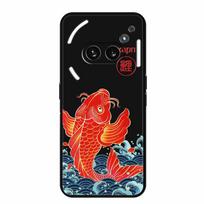 Dėklas Nothing Phone 2a, 3D reljefinis gėlės raštas, juodas silikoninis minkštas galinis dangtelis, dėklas Nothing Phone 2a Plus, Phone2a 2 a Nothing Phone2aPlus