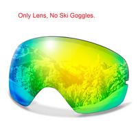 Anti-Fog Ski Goggles Lens UV400 Winter Snowboard Only Lens Outdoor Sport Ski Snowmobile Dustproof Detachable Replacement Lens brown