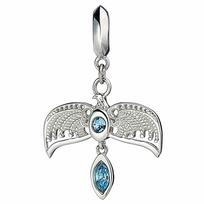 Harry Potter sterling silver Diadem slider charm with crystals gray
