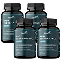 NAD+ Resveratrol Capsules 120 Count 1200mg — Antioxidant Support, Coenzyme Formula, Daily Wellness 120*4