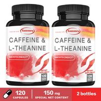 Xemenry Caffeine & L-Theanine Capsules (120 capsules) for Adults 120*2