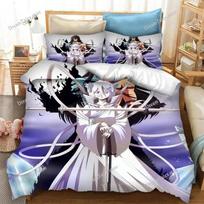 Bleach Thousand-Year Blood War Bedding Set Cartoon Anime Set Adult Kid Bedroom Duvet Cover Sets 3D Print Anime Luxury Gift EU Single 135*200cm/53x79in 3pcs black