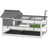 Wooden Turtle House Outdoor Terrarium 116x70.5x69.5cm Gray