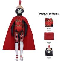 Itališkas smegenų puvinio Helovino kostiumas su pilnu kombinezonu Cosplay entuziastams Strawberry,Kid 140cm black