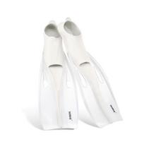 Professional Freediving Snorkeling Fins Adults Unisex TPR Swimming Flippers Deep Dive Gear S 36-38 white