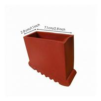 Red Rubber Ladder Foot Cover Replacement Sleeve for Portable Folding Ladders brown