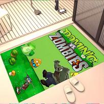 Plants vs. Zombies Print Rug, Washable Floor Carpet, For Entryway Dorm Laundry Room Office Study, Home Decor Birthday Christmas Gift 50cmx80cm