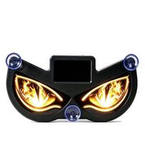 Waterproof Devil Eyes LED Car Light Automotive Solar Eyes Lamp  Roadside Safety geltona