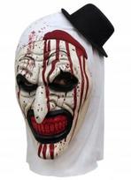 Scary Clown Mask Terrifier Horror Halloween Costume Gadget gray
