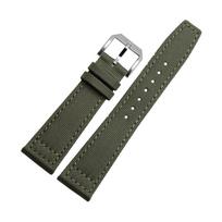 Laikrodžio apyrankė 20 mm 21 mm 22 mm nailono drobės audinio laikrodžio apyrankė, skirta IWC Pilot Spitfire laiko juostos viršaus ginklo dirželis žalias juodas diržas rankinio laikrodžio dirželiai 22mm gray