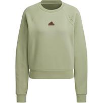 Adidas Tech Crewneck Sweatshirt Women Sweatshirt Tent-Green JJ1573 L beige
