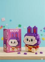 Konstruktorius Labubu The Monsters monstras BRICKS žaislas vaikiškas 6370 įvairiaspalvis