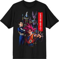 Dragon Ball Z Super Group 3D Men's Black T-Shirt-Large XXXXXL juoda