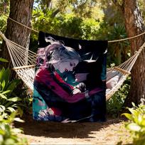 1 vnt. Harley Quinn lauko pledas - Mesti pledą, minkštas, flaneliniai pledai, svetainė, kelionės, stovyklavimas c1209050 80x120cm black