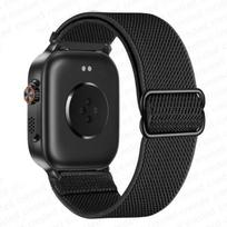Skirta Realme Watch 5/S2 apyrankė Reguliuojama nailoninė elastinė pakeičiama apyrankė correa Realme Watch 2/3/S/3 2 S pro 22mm laikrodžio dirželiai Realme Watch 5 juoda