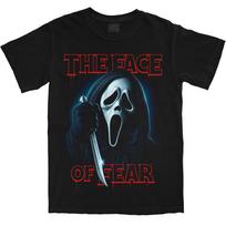 GHOST FACE AT THE MOVIES T-shirt Men Women Cotton Oversized Short Sleeves High Quality Hip Hop Street Harajuku Female Male Clothing XXL raudona