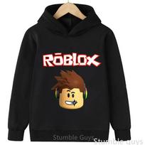 Roblox Vaikų Laisvalaikio Sportinis Džemperis Su Gobtuvu Pavasaris Ruduo 3D Žaidimo Veikėjo Spaudinys Berniukų Mergaičių Apranga 140 black
