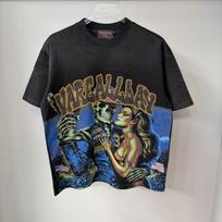DRIPX New Fashion Streetwear Shinning Diamond Baggy Tshirts for Men and Women Short Sleeve Rhinestone Cotton Top Tees Oversized L black