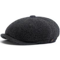 New Retro Herringbone Newsboy Cap For Men Autumn Winter Warm Beret Women Fashion Vintage Hat Hip Hop Female Flat Caps Berets juoda