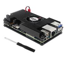 Orange Pi 5/5B Aluminum Case with Fan & Screws - Durable Protective Shell Case + Fan