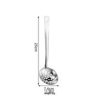 Stainless Steel Household Cookware Set: Spatula & Stir-fry Spoon, Food Grade Natural Slotted Spoon white