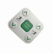 Controlinterface Key Membrane Sticker Quick Start Label Treadmill Verdant Decal white