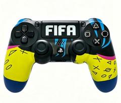 Black Wireless Game Controller for PS4, Dual Joysticks Gamepad with Ergonomic Grip and Vibration Feedback