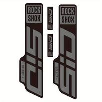 4 vnt. ROCKSHOX SID SELECT + Priekinės šakės lipdukai - Skaidrūs viniliniai lipdukai Mėlynos ir oranžinės spalvos dizainas Patvari dažų apsauga, 4PCS9 gray