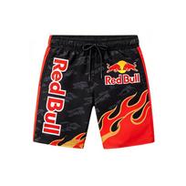 F1 Red Bull Motorsport maudymosi šortai vyriški vasariniai greitai džiūstantys paplūdimio šortai atsitiktiniai sportiniai lenktynių stiliaus raišteliais surišami maudymosi šortai M