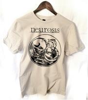 Neurosis band t shirt punk hardcore L beige