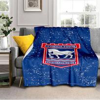 FC Ipswich Crest Blanket Lightweight Ideal Bedding Blanket Perfect for Travel, Camping, Living Rooms, Offices, Sofas, Fan Christmas gift 75x90cm
