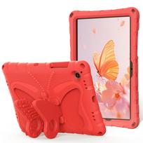 Vaikams skirta dėklas, skirtas Samsung Galaxy Tab A8 10,5 colio (SM-X200/X205/X207),Atsparus smūgiams viso korpuso apsauginis dėklas su rankena ir stoveliu planšetiniam kompiuteriui Samsung Tab A8 10.5 raudona