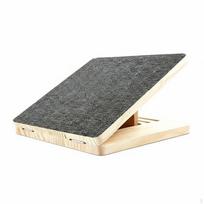 Adjustable Wooden Pet Ramp Increased Traction for Small Dogs gray