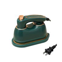Mini 110V Electric Craft Iron for Local Pressing Work, Small Soleplate Tool with ABS Housing and Corded Handle žalia
