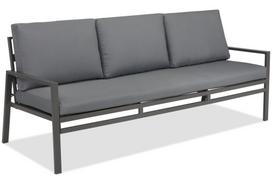 Trivietė sodo sofa Vigo Garden Point antracito spalvos