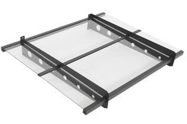 Stogelis virš durų Dortmund 80 x 100 cm CoverTech antracito spalvos