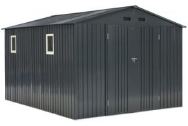 Metalinis sodo sandėliukas įrankiams Helsinki 3 x 3,7 m Store Boss antracito spalvos
