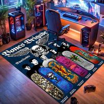 Powell Peralta riedlentės logotipas kilimas, tinkamas svetainei, miegamajam, žaidimų kambariui, kompiuterių kambariui ir namų dekoravimui. 60x90cm( 23x35in )