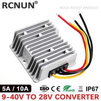 RCNUN 9-40V to 28V 5A 10A DC DC Step Up Down Converter 12V 24V 36V to 28V Voltage Stabilizer Boost Buck Module for Cars Boat 28V 10A
