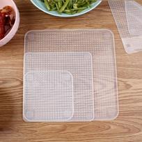Reusable Silicone Caps Food Keeping Stretch Wrap Seal Film Bowl Cover Home Storage Organization Kitchen Tools 3 Sizes white
