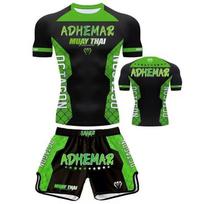 MMA Boxing Training Set Men Women Short Sleeve Fight Gear Muay Thai Kickboxing Running Fitness Gym L
