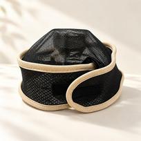 Neslystanti tinklelio Durag kepuraitė 2 viename dizainas Pixie kirpimo plaukų kepuraitė Nauja miego plaukų apvyniojama priemonė Naktinei rutinai Style1 black