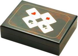 PIATNIK LUX Playing Cards in a Wooden Box with Aces