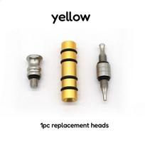 Adjustable Weight Double-Ended Aluminum Magnetic Dent Puller Pen for Paintless Dent Repair yellow white