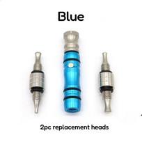 Adjustable Weight Double-Ended Aluminum Magnetic Dent Puller Pen for Paintless Dent Repair Blue